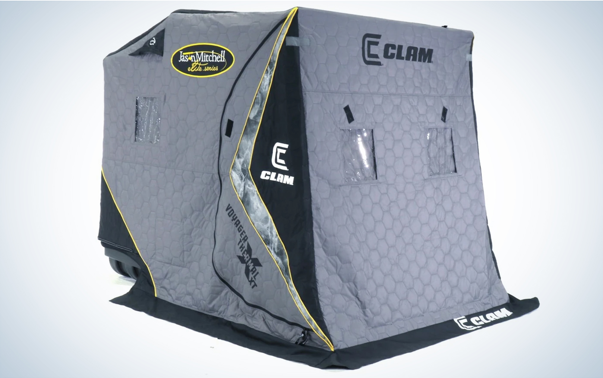 The Jason Mitchell XT Thermal is the most durable ice fishing shelter.