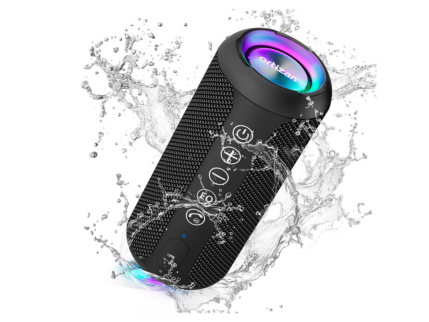 Ortizan Portable Bluetooth Speaker, IPX7 Waterproof Wireless Speaker