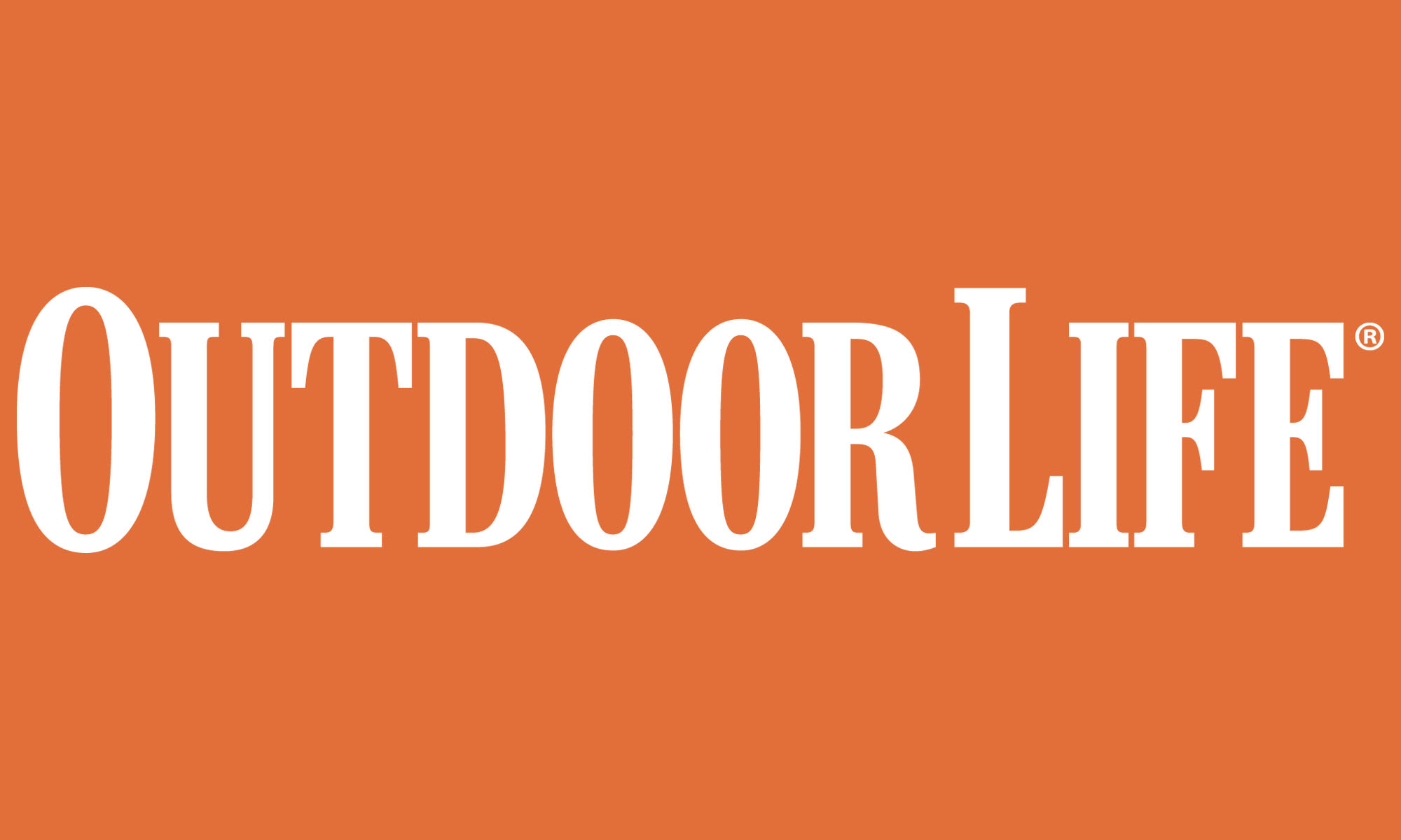 outdoor life logo on orange background