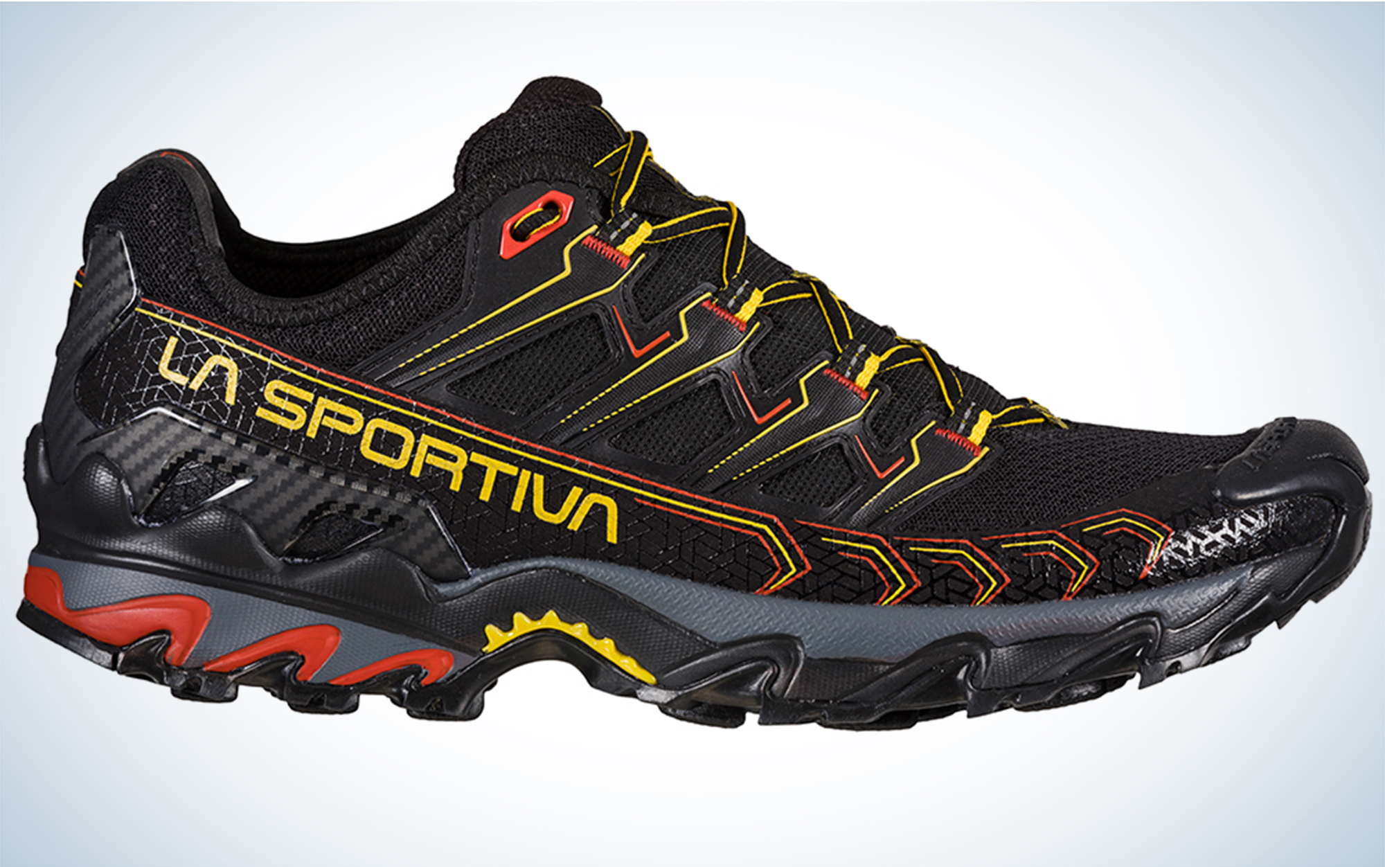 The La Sportiva Ultra Raptor II is one of the best men's hiking shoes.