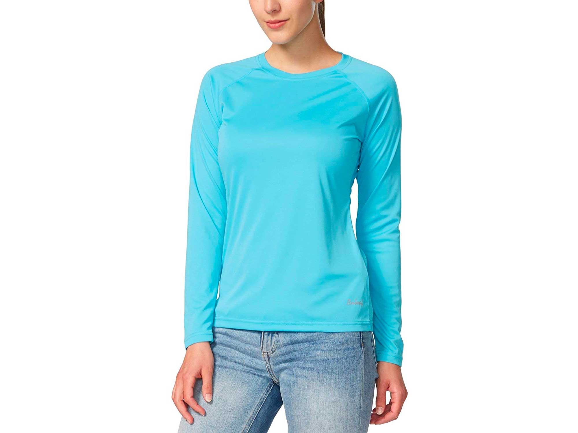 BALEAF Women's Long Sleeve Shirts UPF 50+ Sun Protection SPF Quick Dry Lightweight T-Shirt Outdoor Hiking Running Fishing