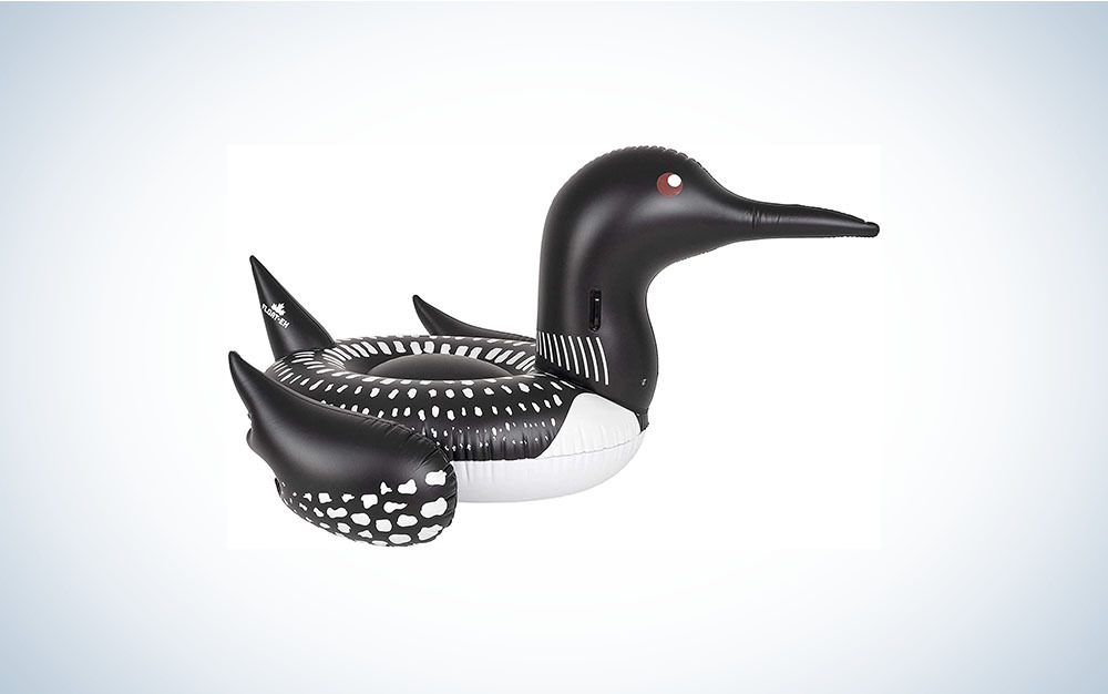 Loon-shaped floating tube