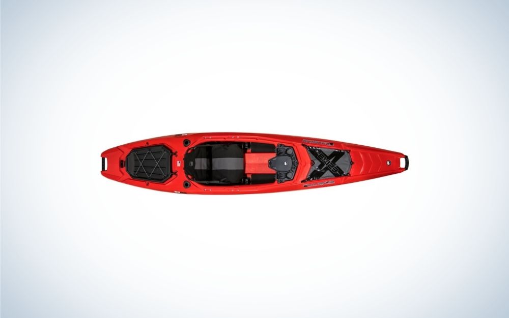 Itâs stable enough to stand up in, and provides all the advantages of a sit-inside kayak.