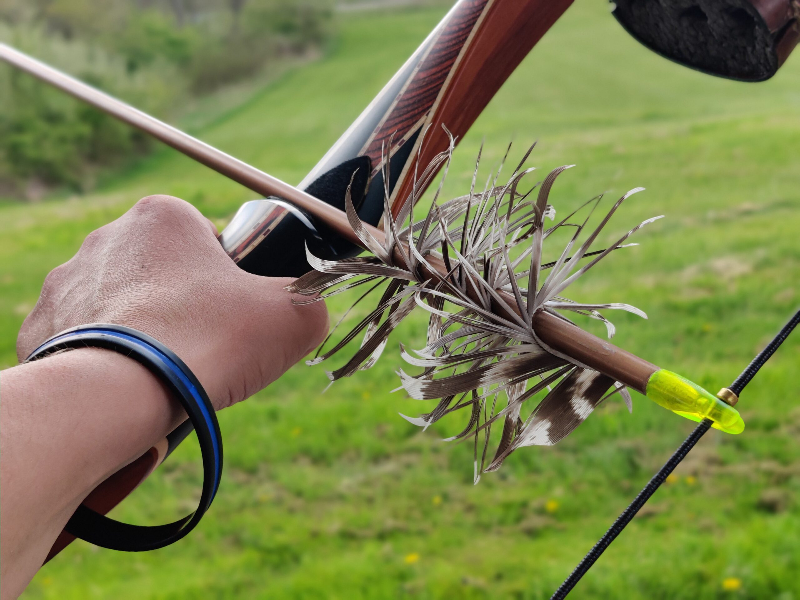 36PCS 4''/5'' Turkey Feather Arrow Vanes Fletches Bow DIY Hunting Archery