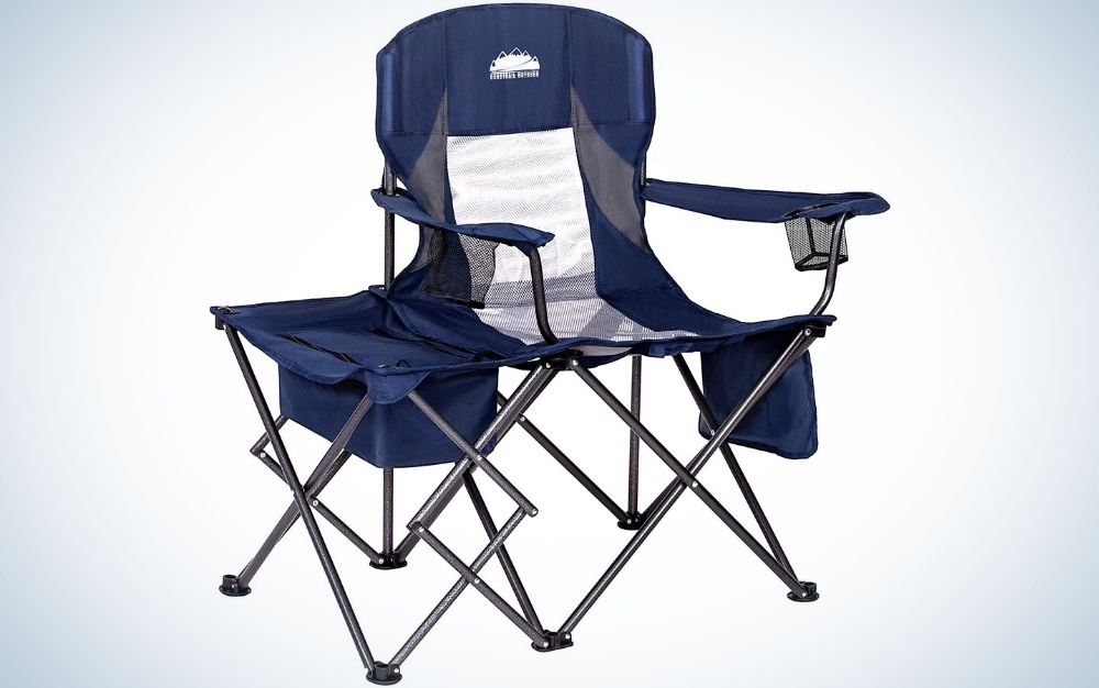 folding blue camping chair is one of the best prime day deals