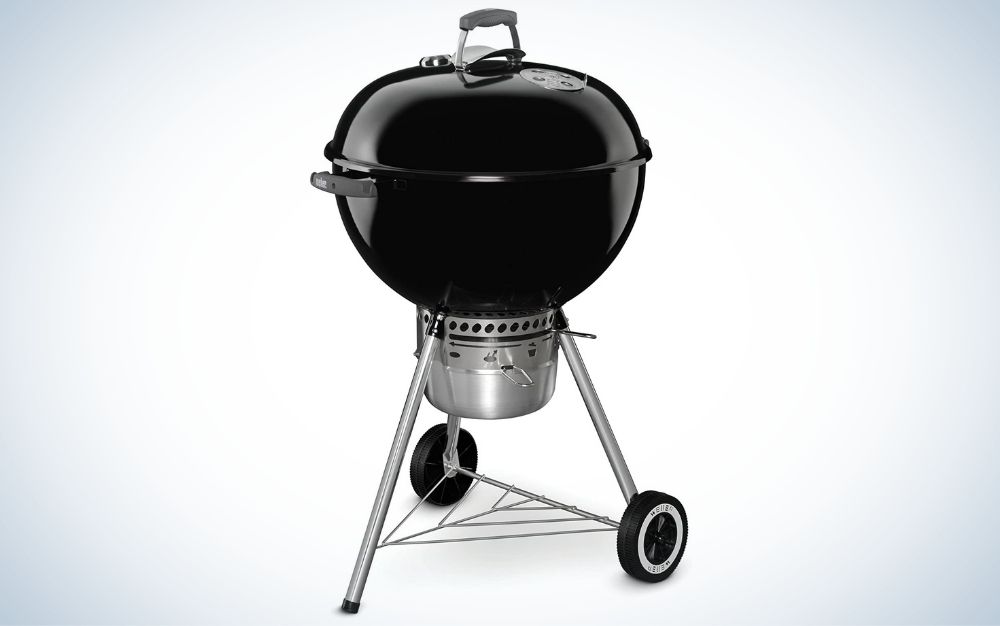 Black, porcelain charcoal grill father's day gifts for the dad who loves to grill
