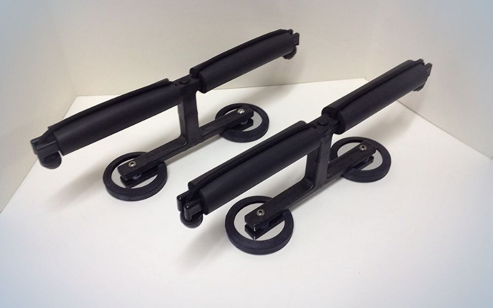 Black magnetic fishing rod rack for for vehicles