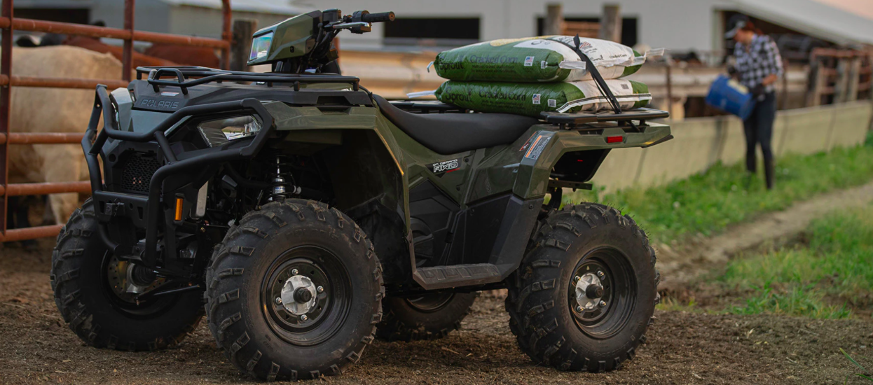 This ATV was built for hunting small farms