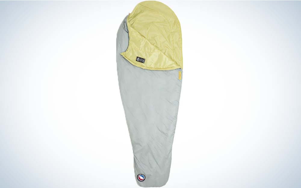 A white and yellow best sleeping bag