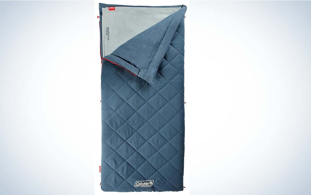 A blue best sleeping bag