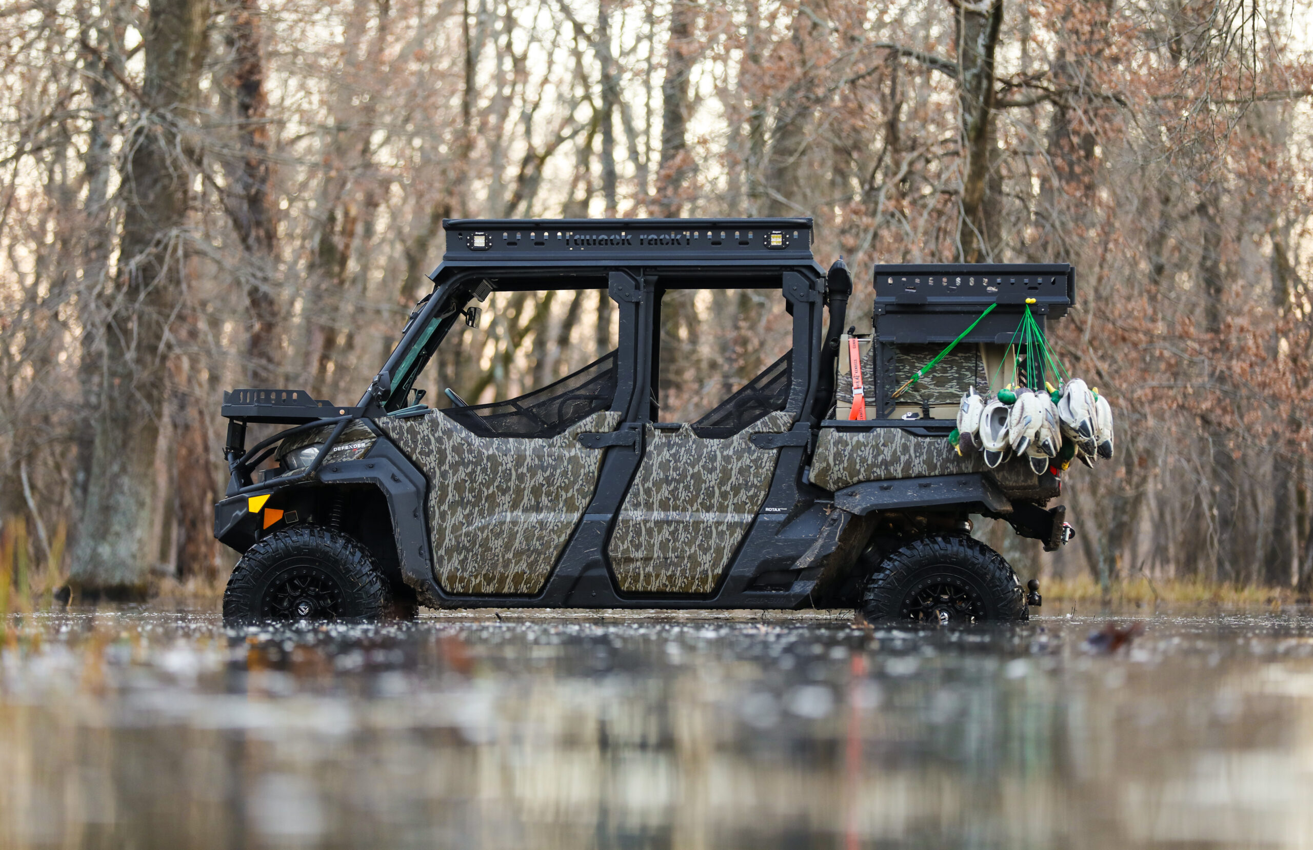 The customized Can-Am Defender.