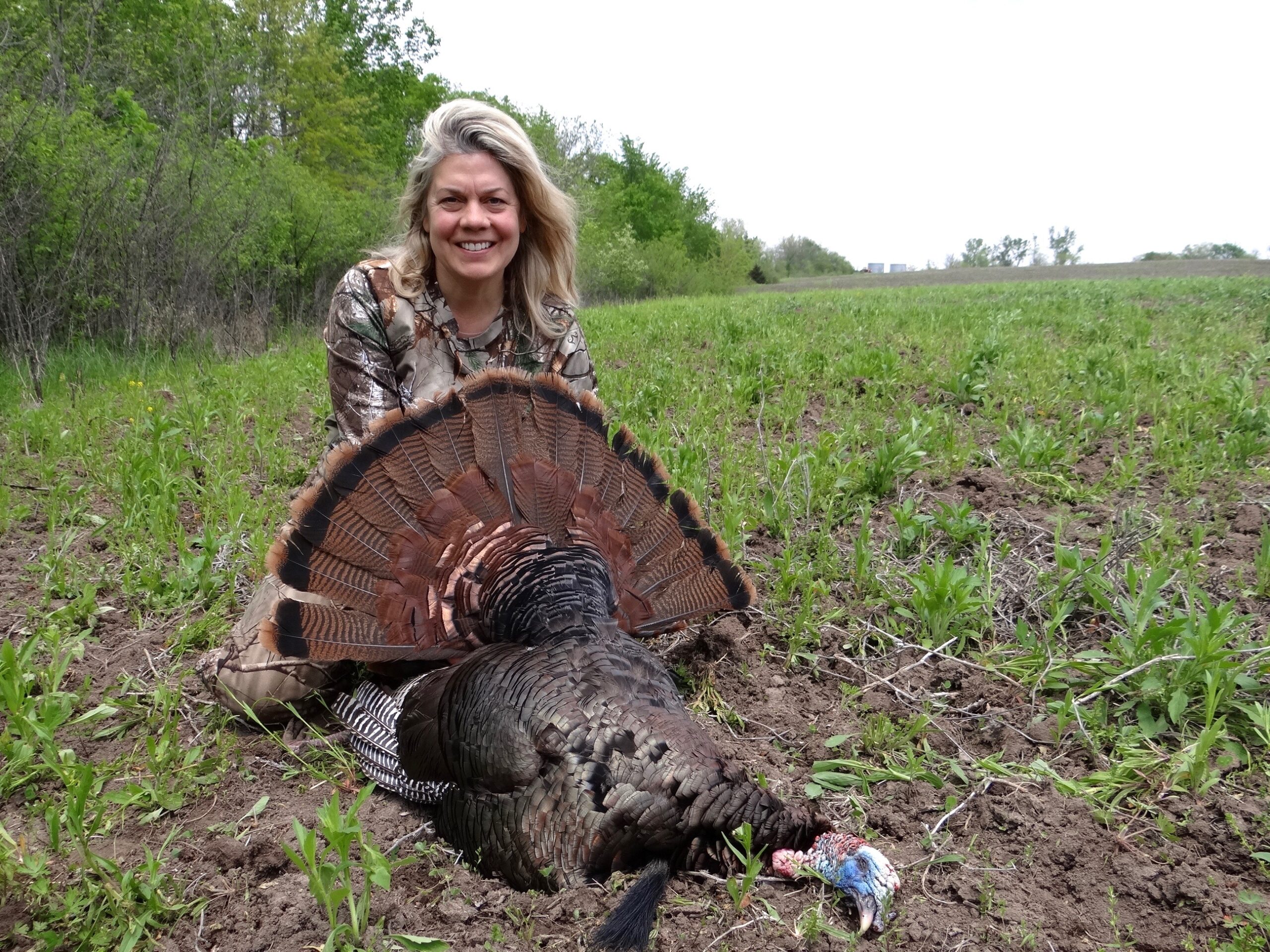 Sara Parker Pauley with a spring turkey