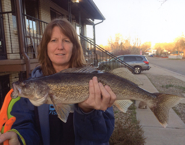 Colorado angler with one of her world-record line class catches.