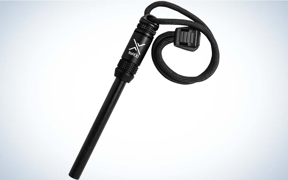 A black ferro rod