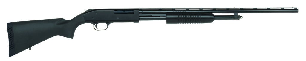 A black shotgun
