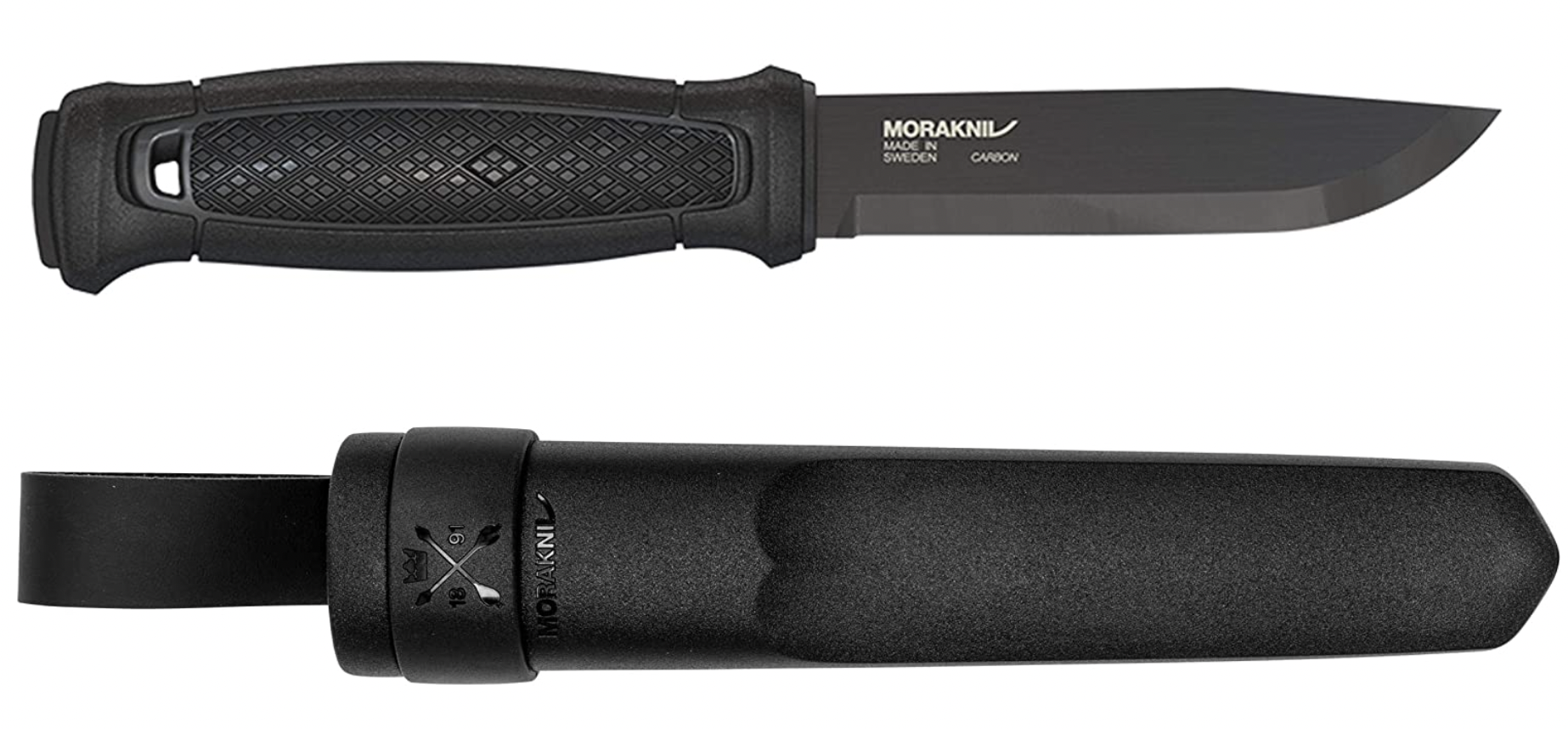 The all black Morkaniv Garberg knife and sheath