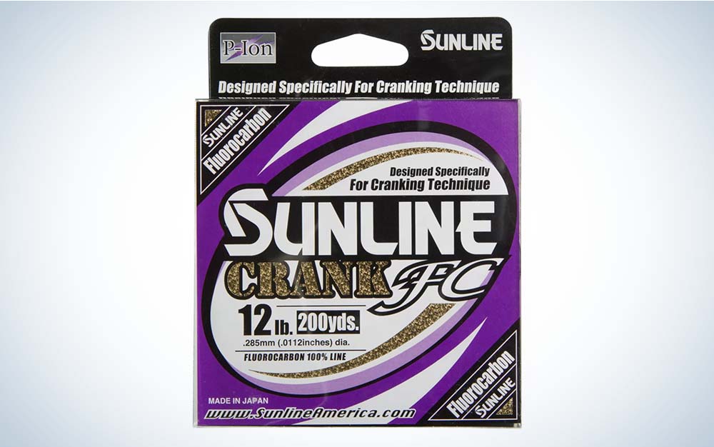Purple Sunline Crank FC fishing line packaging