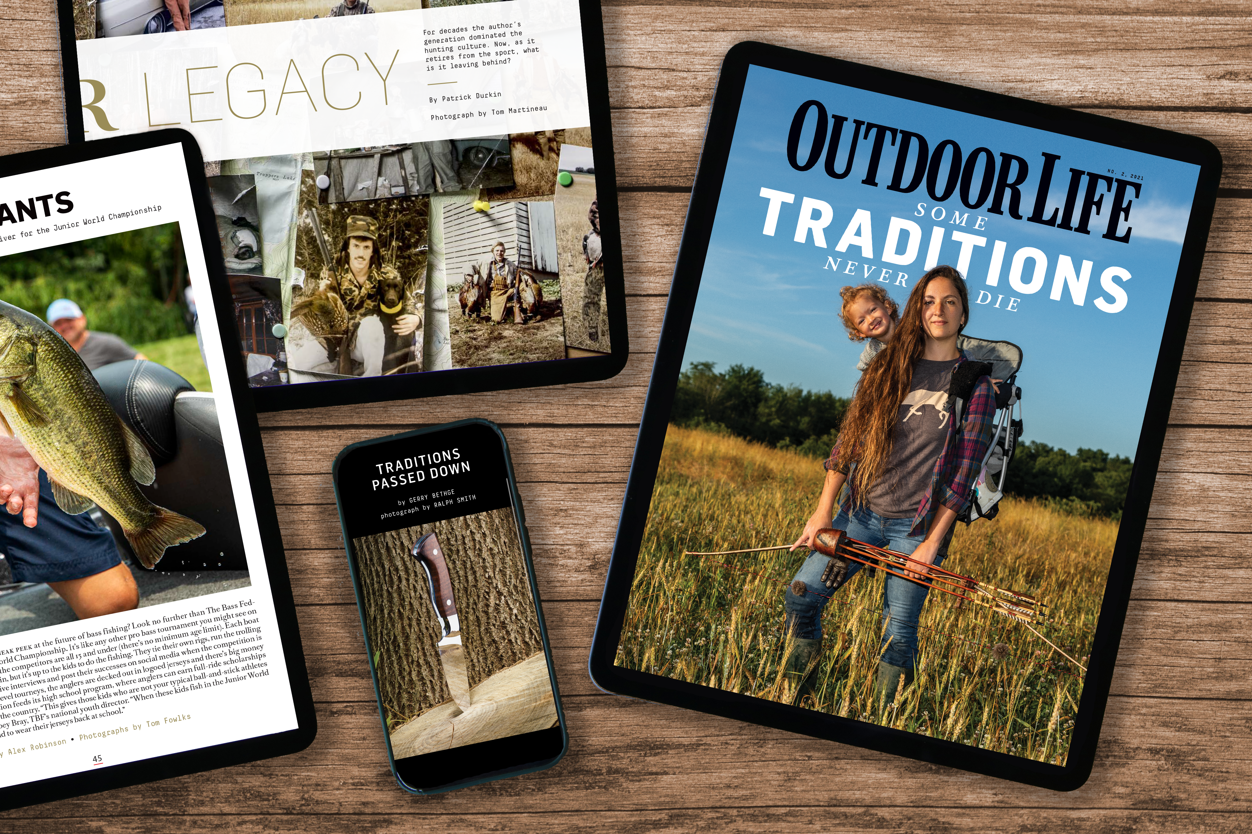 The new traditions issue of outdoor life magazine.