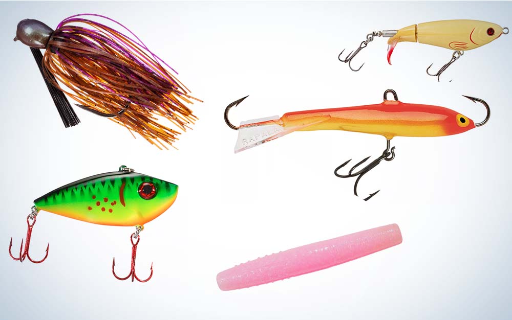 A collage of the best fall bass lures