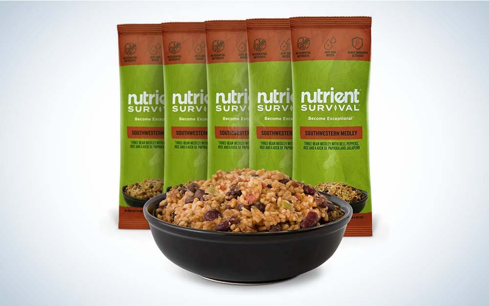 Green Nutrient Survival Southwester Medley meal packets are the best survival food.