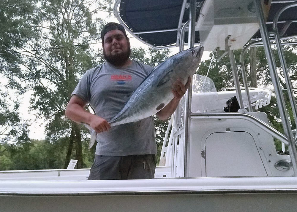 The new Alabama state-record bonito, or little tunny.