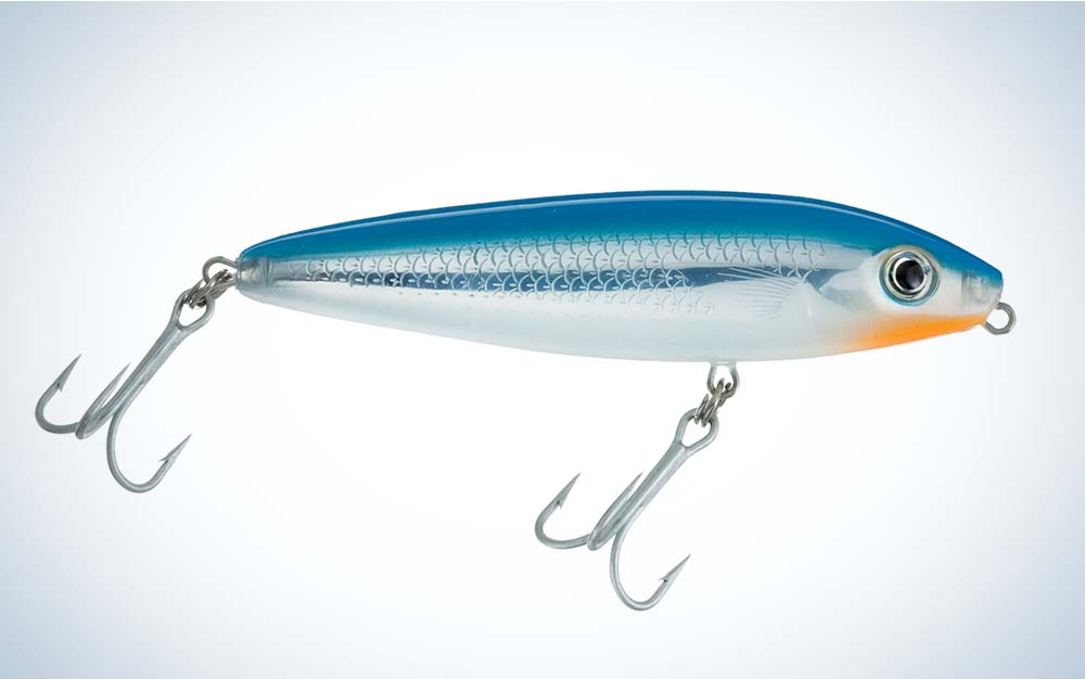 A blue fish lure