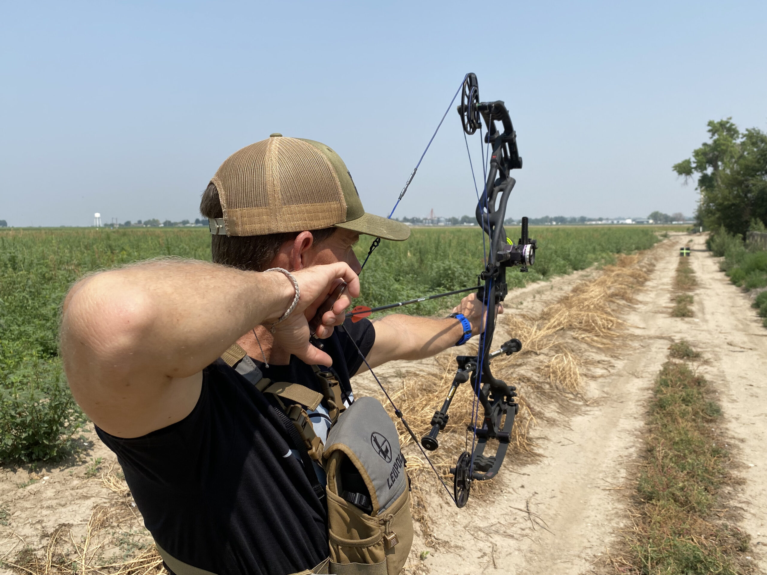Practice shooting your bow a lot to become more accurate.