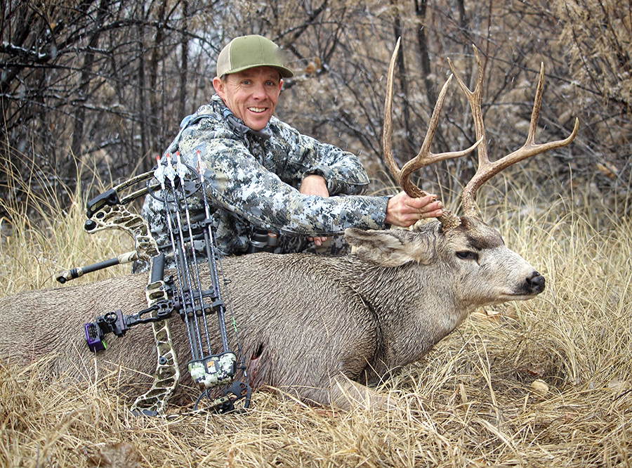 The author shot this mule deer from a treestand.
