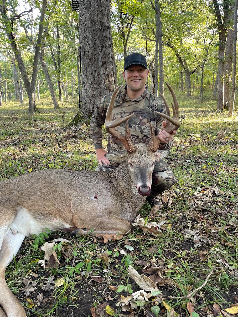 Eric Wells with his Kansas bow buck.
