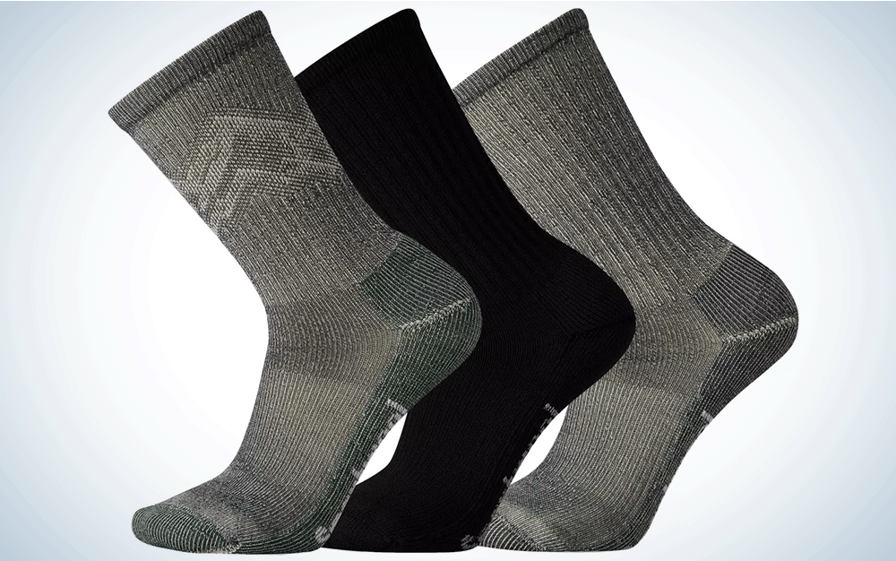 Three pairs of crew socks