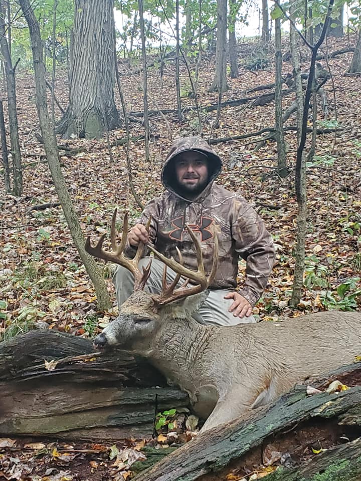 Tyler Roberts' Ohio buck was green-scored at 180-inches.