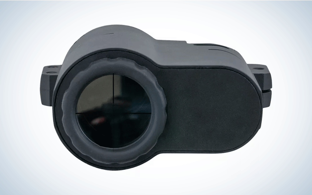 A black scope mount