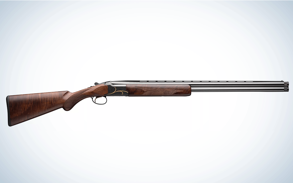 A brown shotgun