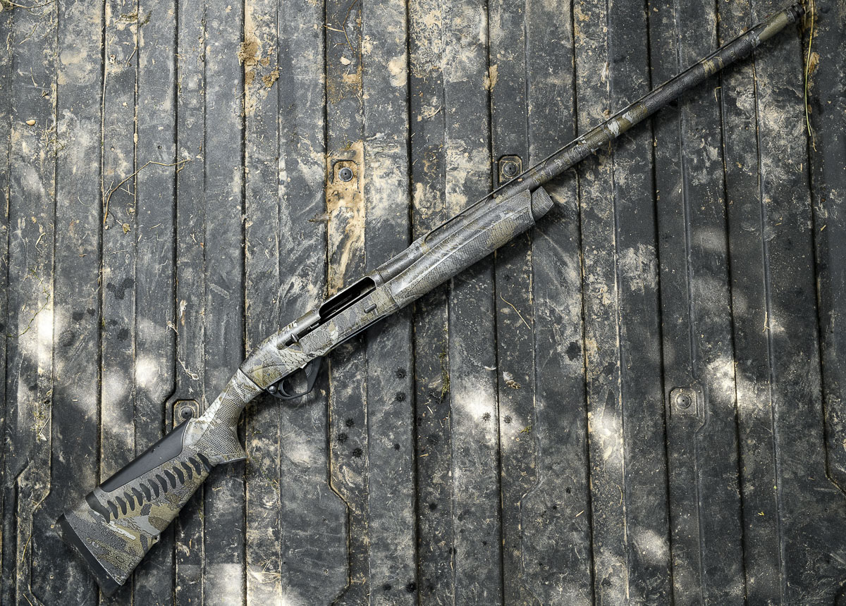The Benelli Super Black Eagle 3 comes in a number of different camo patterns to help it blend into the marsh and woods. 