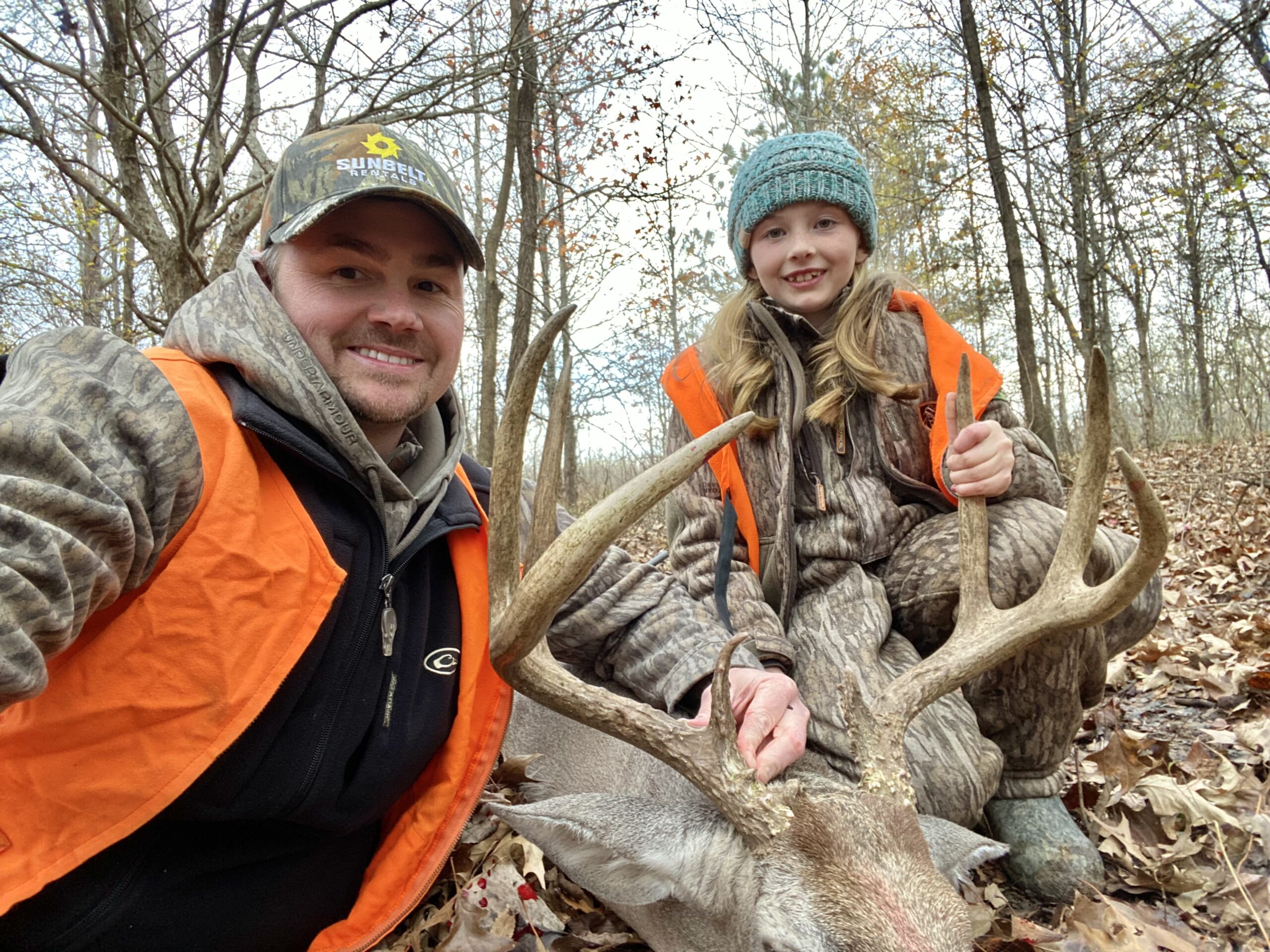 Maci Bush and her dad, Steven, with a great 8!