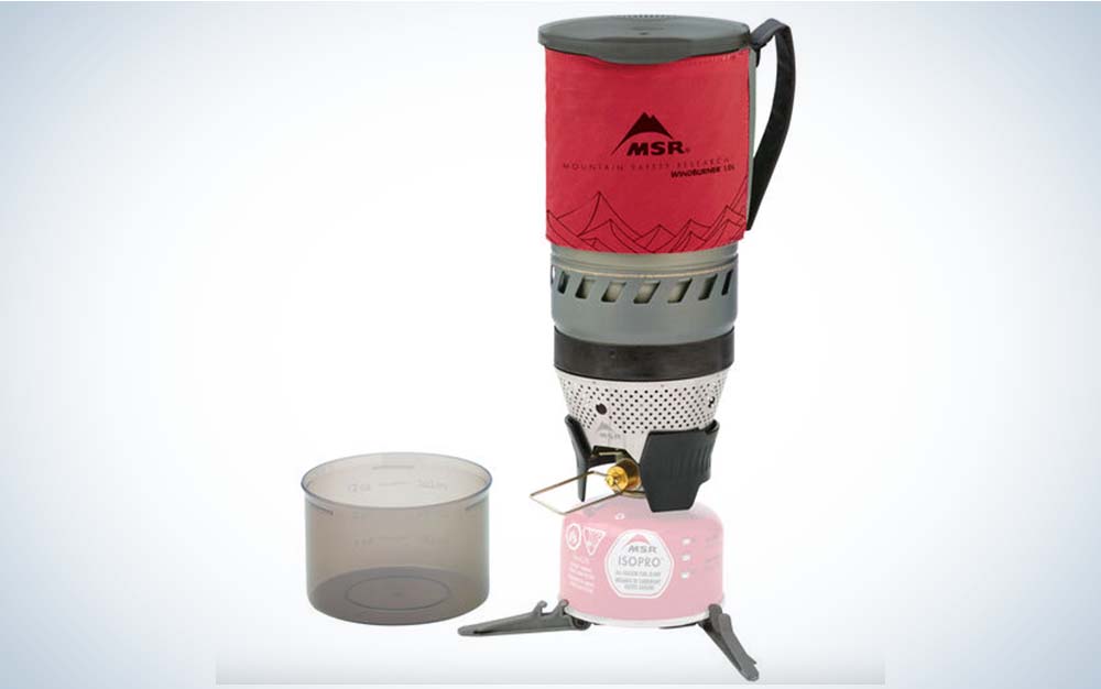 A red best backpacking stove