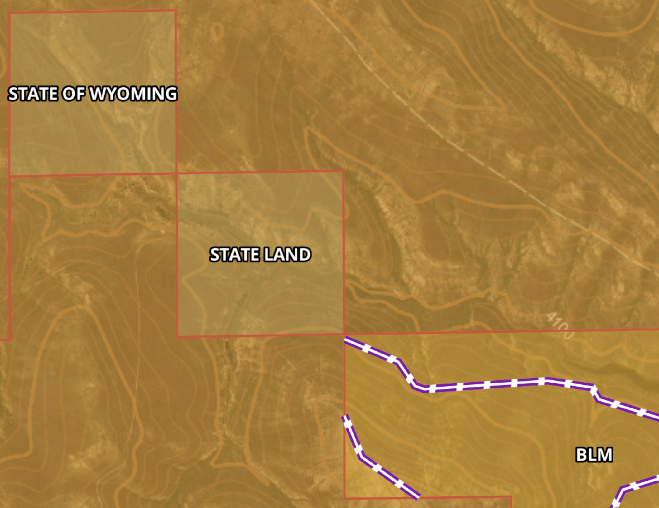 Corner crossing from state to BLM land is just one example of corner crossing.