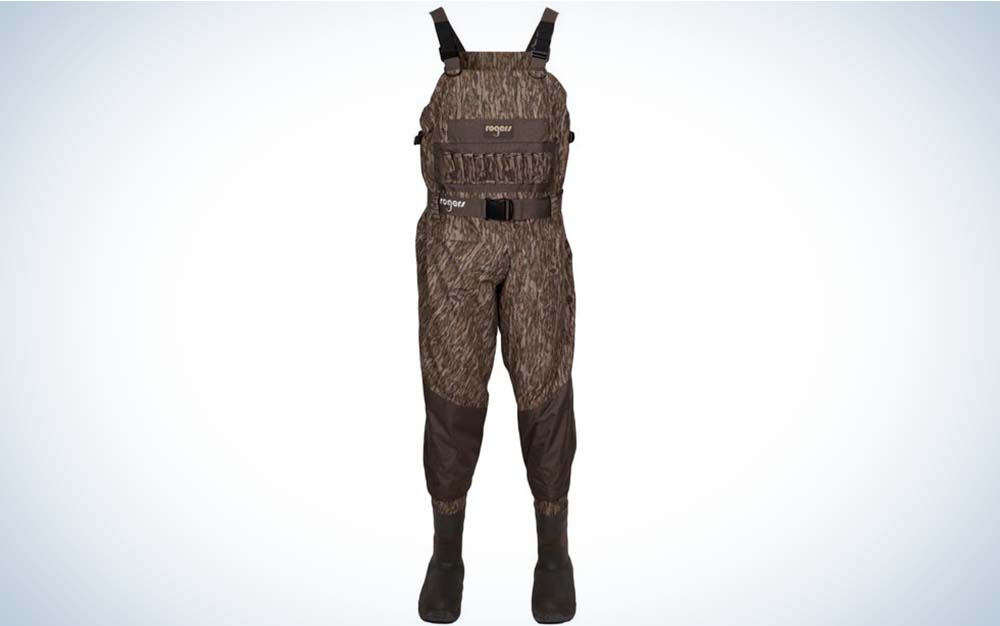 One of the best duck hunting waders in a brown pattern