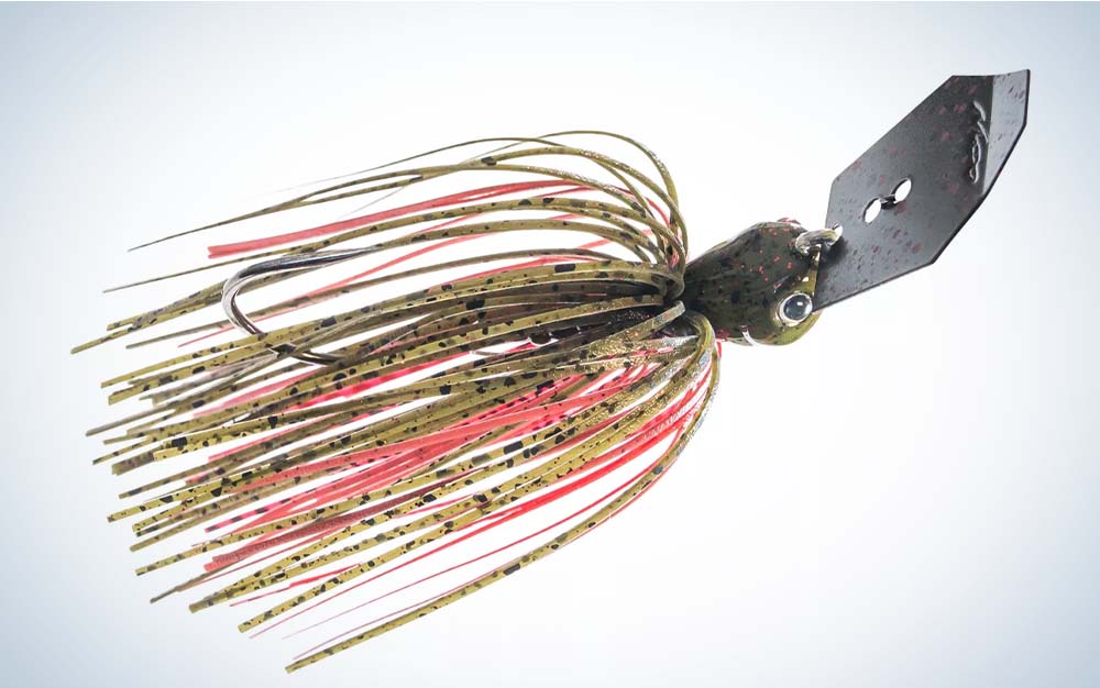 A bass lure with a rainbow tail that's one of the best spring bass lures