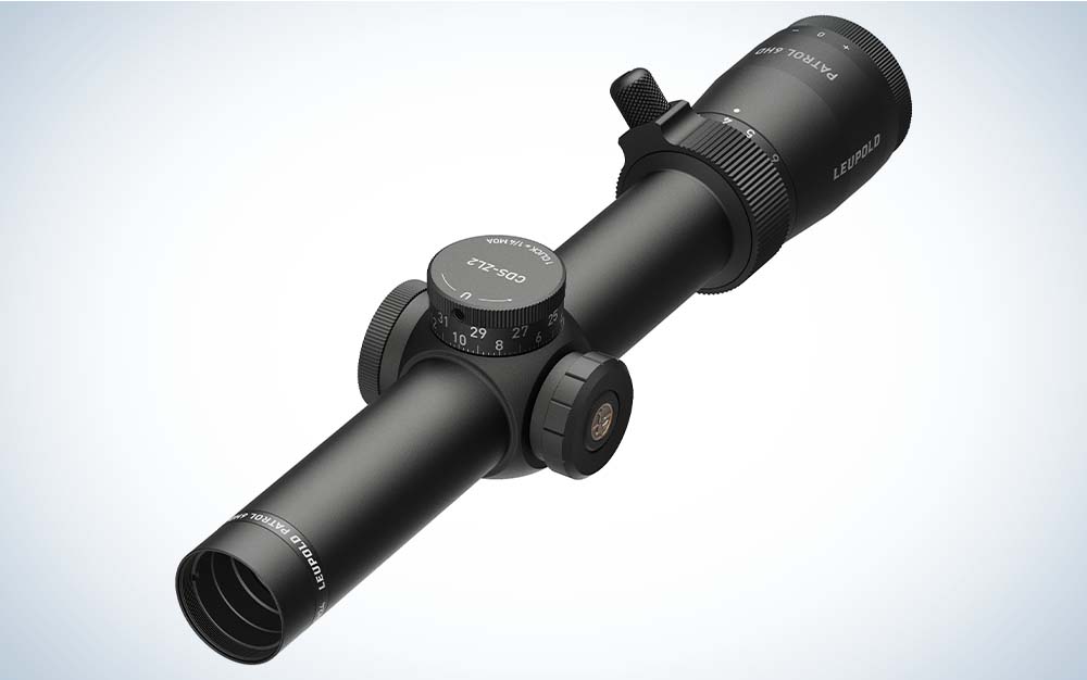 black, low powered scope