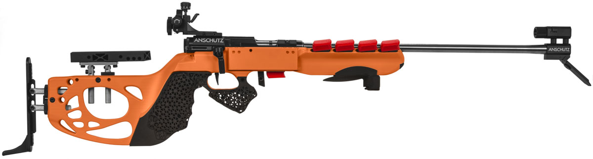 biathlon rifle colored orange