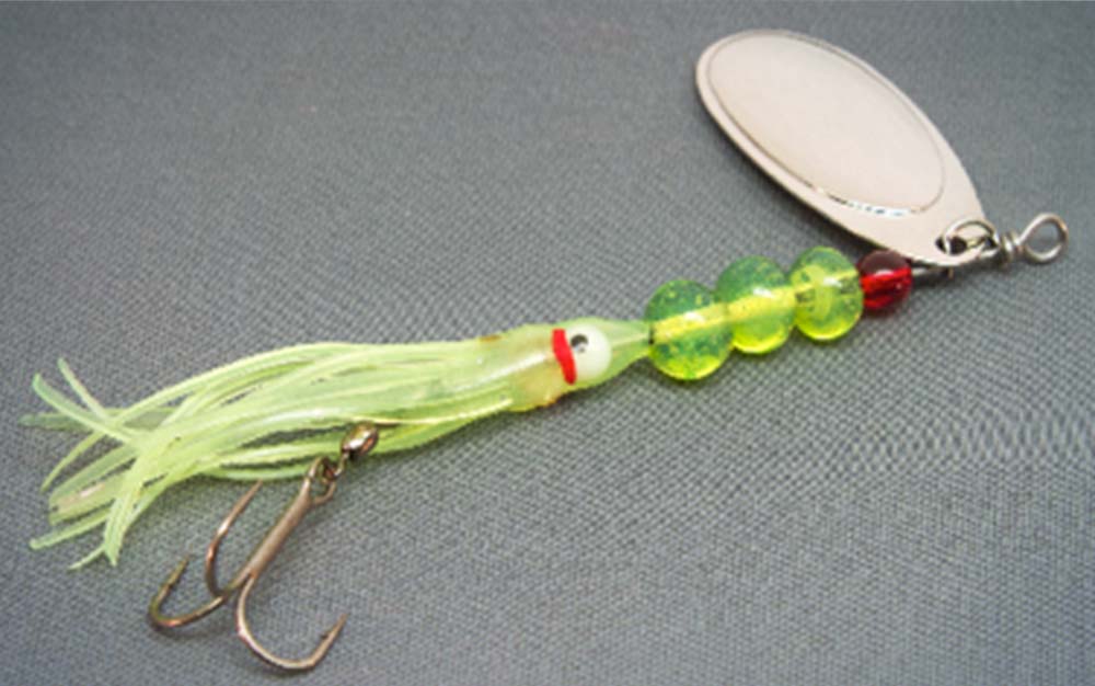 A green trout lure