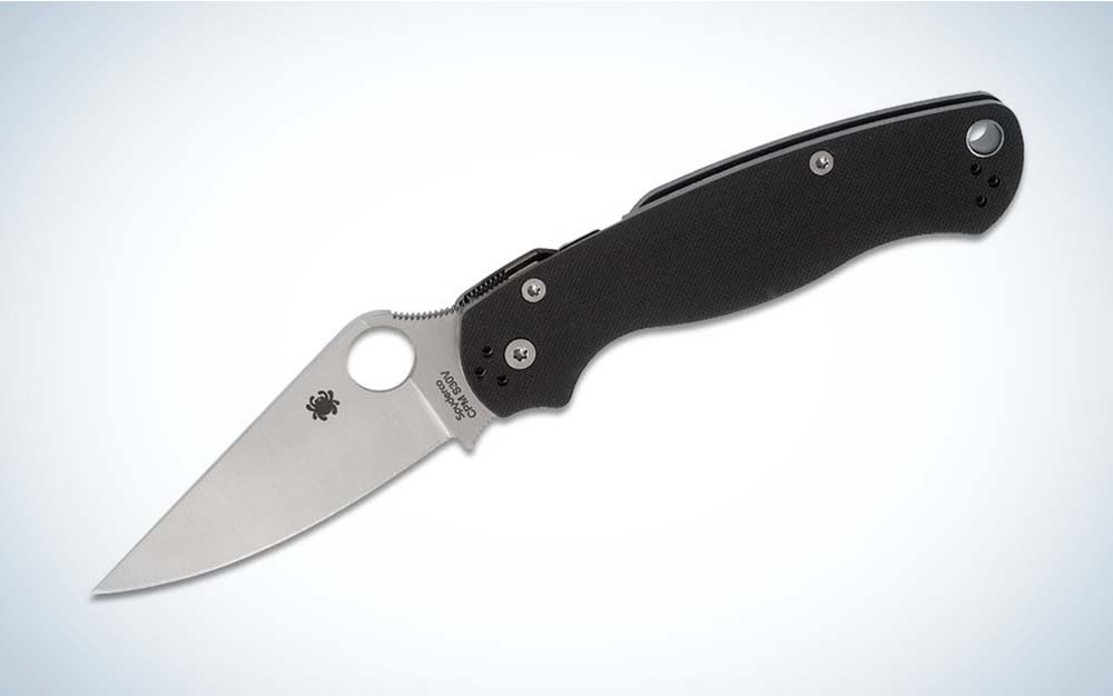The Spyderco PM 2 is a cutting and slicing machine.