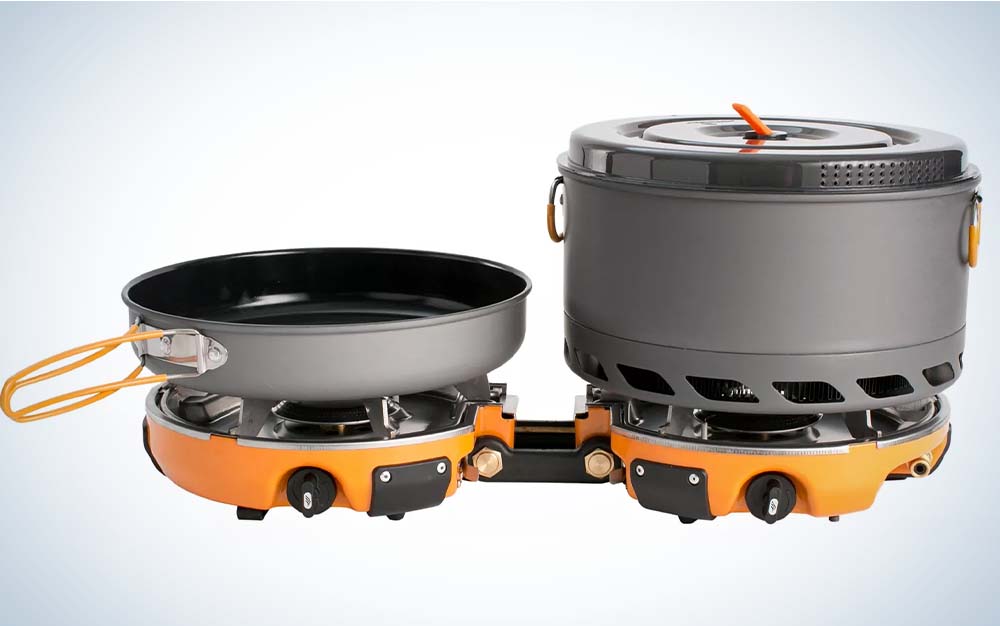 A two-burner best camping stove