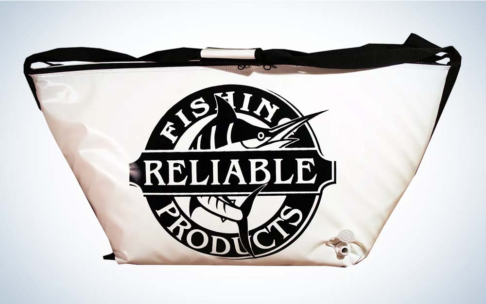A white soft best fishing cooler
