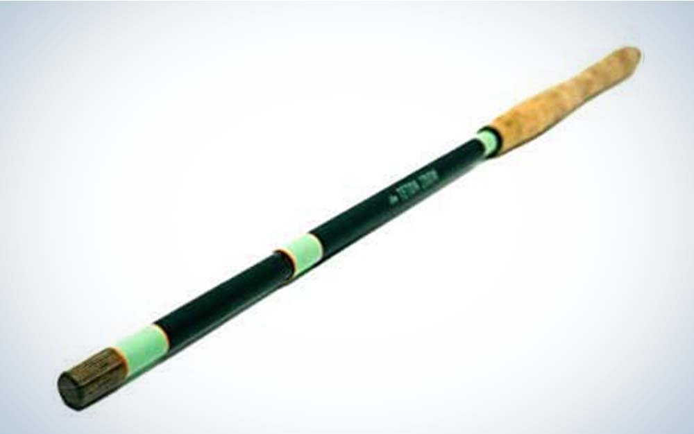 A black and green best tenkara rod