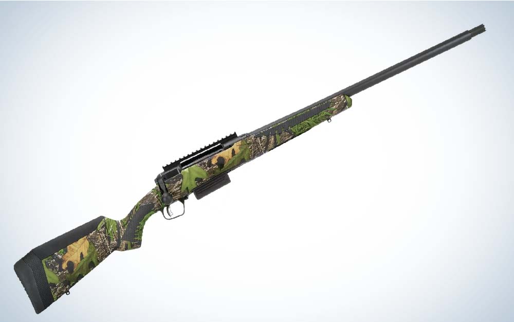 A green camo best turkey hunting shotgun