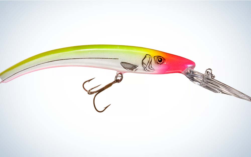 A green and red best walleye lure