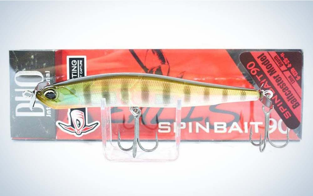 A best bass lure for summer in a red package