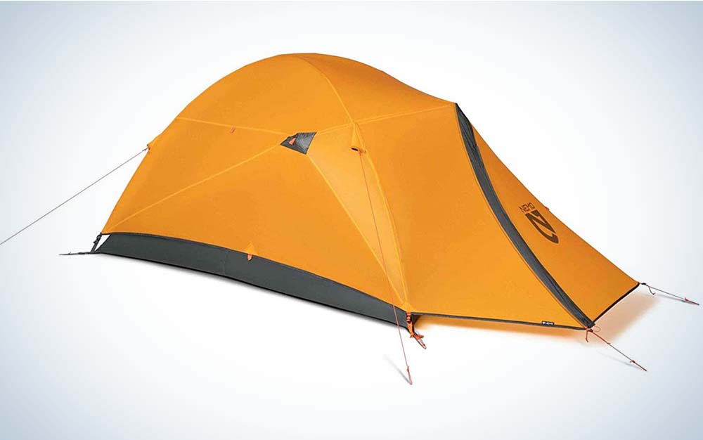 An orange best backpacking tent